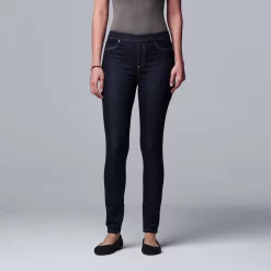 Simply Vera Vera Wang Mid Rise All-Day Denim Legging -SIMPLY VERA VERA WANG Sales 3962344 Dark Wash