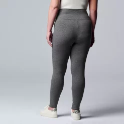 Plus Size Simply Vera Vera Wang Live-In High Rise Legging -SIMPLY VERA VERA WANG Sales 3979523 ALT