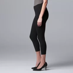 Simply Vera Vera Wang Live-In Mid Rise Capri Legging -SIMPLY VERA VERA WANG Sales 3979626 ALT2