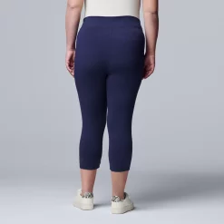 Simply Vera Vera Wang Live-In Mid Rise Capri Legging -SIMPLY VERA VERA WANG Sales 3979653 ALT