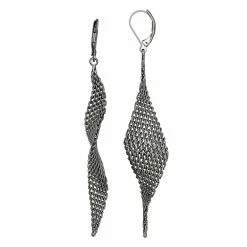 Simply Vera Vera Wang Chainmail Twisted Drop Earrings