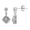 Simply Vera Vera Wang Sterling Silver 1/7 Carat T.W. Diamond Dangle Earrings -SIMPLY VERA VERA WANG Sales 4410763