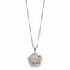 Simply Vera Vera Wang Sterling Silver Diamond Accent Freshwater Cultured Pearl Knot Pendant Necklace -SIMPLY VERA VERA WANG Sales 4410765