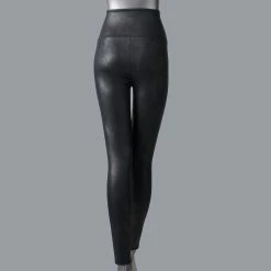 Women's Simply Vera Vera Wang High Rise Faux Leather Shaping Leggings -SIMPLY VERA VERA WANG Sales 4473241 ALT
