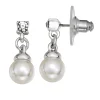 Simply Vera Vera Wang Silver Tone Pearl Drop Earrings -SIMPLY VERA VERA WANG Sales 4560817
