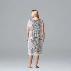 Plus Size Simply Vera Vera Wang Basic Luxury Chemise -SIMPLY VERA VERA WANG Sales 4780281 ALT