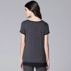 Women's Simply Vera Vera Wang Basic Luxury Pajama Sleep Top -SIMPLY VERA VERA WANG Sales 4780285 ALT