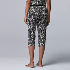 Women's Simply Vera Vera Wang Basic Luxury Pajama Capri Pants -SIMPLY VERA VERA WANG Sales 4780288 ALT
