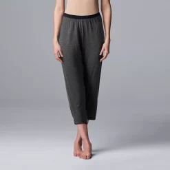 Women's Simply Vera Vera Wang Basic Luxury Pajama Capri Pants