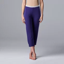 Women's Simply Vera Vera Wang Basic Luxury Pajama Capri Pants -SIMPLY VERA VERA WANG Sales 4780288 Navy