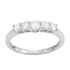 Simply Vera Vera Wang 14k White Gold 1/2 Carat T.W. Diamond 5-Stone Ring -SIMPLY VERA VERA WANG Sales 4808841