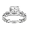 Simply Vera Vera Wang 14k White Gold 1/2 Carat T.W. Diamond Engagement Ring Set