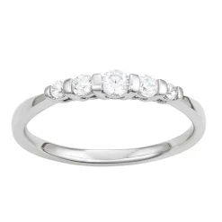 Simply Vera Vera Wang 14k White Gold 1/4 Carat T.W. Diamond 5-Stone Ring