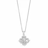 Simply Vera Vera Wang Sterling Silver 1/3 Carat T.W. Diamond Geometric Pendant Necklace