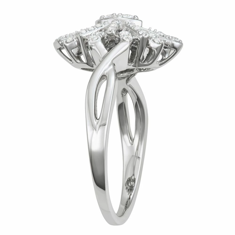 Simply Vera Vera Wang Sterling Silver 1/4 Carat T.W. Diamond Ring 4 Simply Vera Vera Wang Sterling Silver 1/4 Carat T.W. Diamond Ring - Image 2