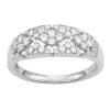 Simply Vera Vera Wang Sterling Silver 1/2 Carat T.W. Diamond Openwork Ring -SIMPLY VERA VERA WANG Sales 4815754