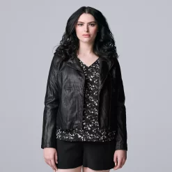 Women's Simply Vera Vera Wang V-Neck Top -SIMPLY VERA VERA WANG Sales 4826767 ALT4