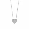 Simply Vera Vera Wang Sterling Silver 1/10 Carat T.W. Diamond Heart Pendant Necklace