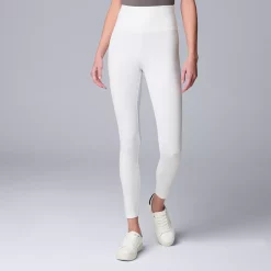 Women's Simply Vera Vera Wang Live-In Shaping High Rise Leggings -SIMPLY VERA VERA WANG Sales 4994850 White
