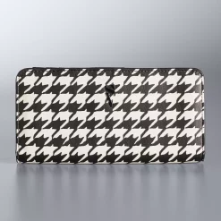 Simply Vera Vera Wang Vivian RFID-Blocking Wallet -SIMPLY VERA VERA WANG Sales 4998848 Light Gray Houndstooth