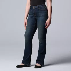 Women's Simply Vera Vera Wang Stretch Bootcut Jeans -SIMPLY VERA VERA WANG Sales 5033495 ALT2