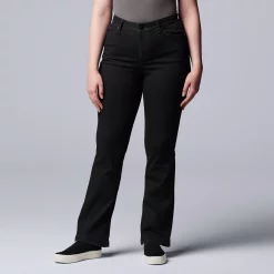 Women's Simply Vera Vera Wang Stretch Bootcut Jeans -SIMPLY VERA VERA WANG Sales 5033495 ALT3