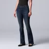 Women's Simply Vera Vera Wang Stretch Bootcut Jeans -SIMPLY VERA VERA WANG Sales 5033495 Burnished Indigo
