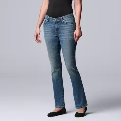Women's Simply Vera Vera Wang Slim Straight Leg Jeans -SIMPLY VERA VERA WANG Sales 5033575 Raleigh