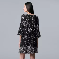 Women's Simply Vera Vera Wang 3/4 Sleeve Sleepshirt -SIMPLY VERA VERA WANG Sales 5047907 ALT