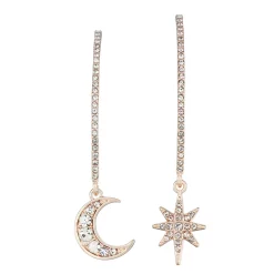 Simply Vera Vera Wang Rose Gold Tone Mismatch Threader Earrings