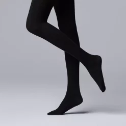 Women's Simply Vera Vera Wang Cable Knit Fleece Lined Tights -SIMPLY VERA VERA WANG Sales 5069063 ALT