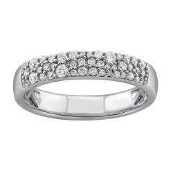 Simply Vera Vera Wang 14k White Gold 1/3 Carat T.W. Diamond Pave Ring