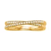 Simply Vera Vera Wang 14k Gold 1/5 Carat T.W. Diamond Crossover Anniversary Ring -SIMPLY VERA VERA WANG Sales 5115290