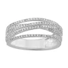 Simply Vera Vera Wang 14k White Gold 1/2 Carat T.W. Diamond Crossover Anniversary Ring -SIMPLY VERA VERA WANG Sales 5115308