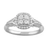 Simply Vera Vera Wang 14k White Gold 1/3 Carat T.W. Diamond Cluster Engagement Ring -SIMPLY VERA VERA WANG Sales 5115384