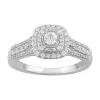 Simply Vera Vera Wang 14k White Gold 1/2 Carat T.W. Diamond Cushion Halo Engagement Ring -SIMPLY VERA VERA WANG Sales 5115385