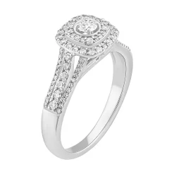 Simply Vera Vera Wang 14k White Gold 1/2 Carat T.W. Diamond Cushion Halo Engagement Ring 6 Simply Vera Vera Wang 14k White Gold 1/2 Carat T.W. Diamond Cushion Halo Engagement Ring -SIMPLY VERA VERA WANG Sales 5115385 ALT
