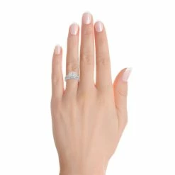 Simply Vera Vera Wang 14k White Gold 3/4 Carat T.W. Diamond Cluster Engagement Ring Set -SIMPLY VERA VERA WANG Sales 5115388 ALT9