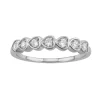 Simply Vera Vera Wang 14k White Gold 1/4 Carat T.W. Diamond Heart Ring -SIMPLY VERA VERA WANG Sales 5115393