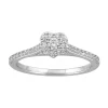 Simply Vera Vera Wang 14k White Gold 1/3 Carat T.W. Diamond Heart Engagement Ring -SIMPLY VERA VERA WANG Sales 5115397