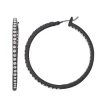 Simply Vera Vera Wang Large Black Simulated Crystal Hoop Earrings -SIMPLY VERA VERA WANG Sales 5201467