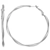 Simply Vera Vera Wang Jet Tone Wavy Hoop Earrings -SIMPLY VERA VERA WANG Sales 5209903