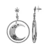 Simply Vera Vera Wang Moon & Star Orbital Drop Earrings -SIMPLY VERA VERA WANG Sales 5211061 Silver Tone