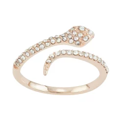 Simply Vera Vera Wang Simulated Crystal Snake Ring -SIMPLY VERA VERA WANG Sales 5221872 Clear