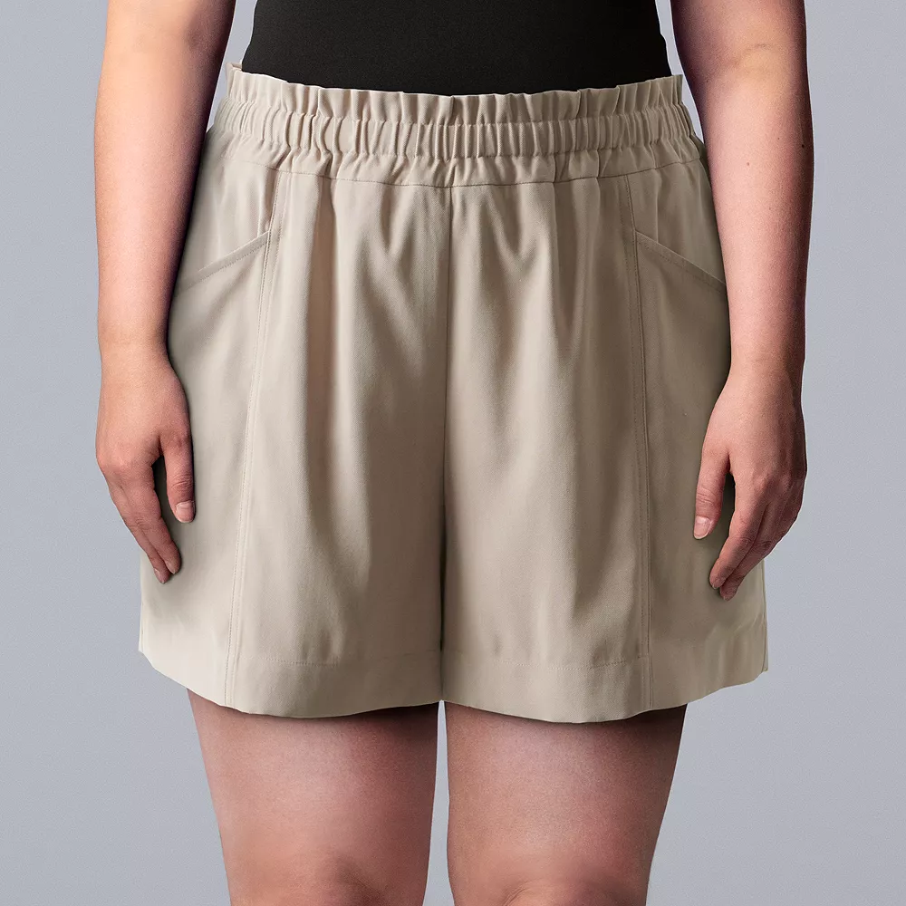 Petite Simply Vera Vera Wang High-Waist Soft Shorts 5 Petite Simply Vera Vera Wang High-Waist Soft Shorts - Image 3