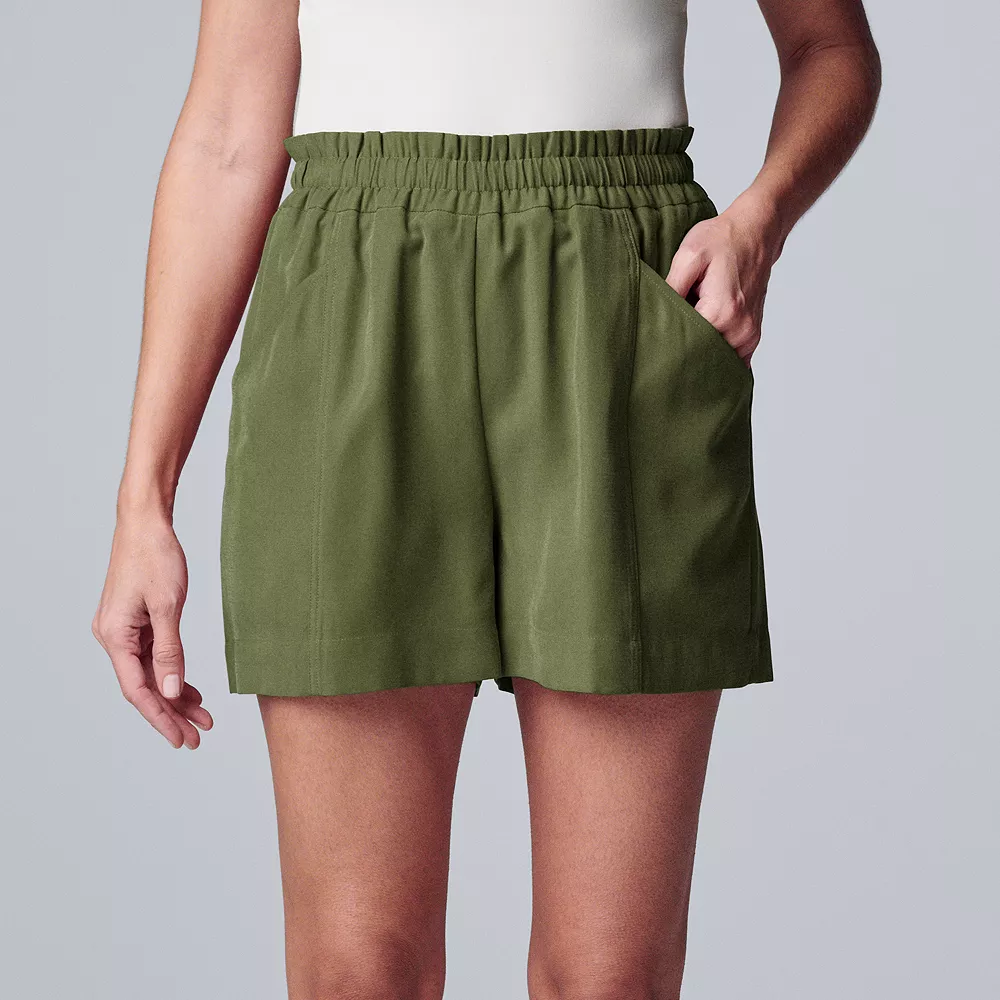 Petite Simply Vera Vera Wang High-Waist Soft Shorts 3 Petite Simply Vera Vera Wang High-Waist Soft Shorts