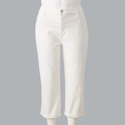 Plus Size Simply Vera Vera Wang Relaxed Boyfriend Crop Jeans