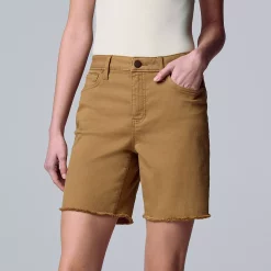 Women's Simply Vera Vera Wang High-Waisted 7" Bermuda Denim Shorts -SIMPLY VERA VERA WANG Sales 5262173 Alfred Biege