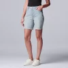 Women's Simply Vera Vera Wang High-Waisted 7" Bermuda Denim Shorts -SIMPLY VERA VERA WANG Sales 5262173 Joline