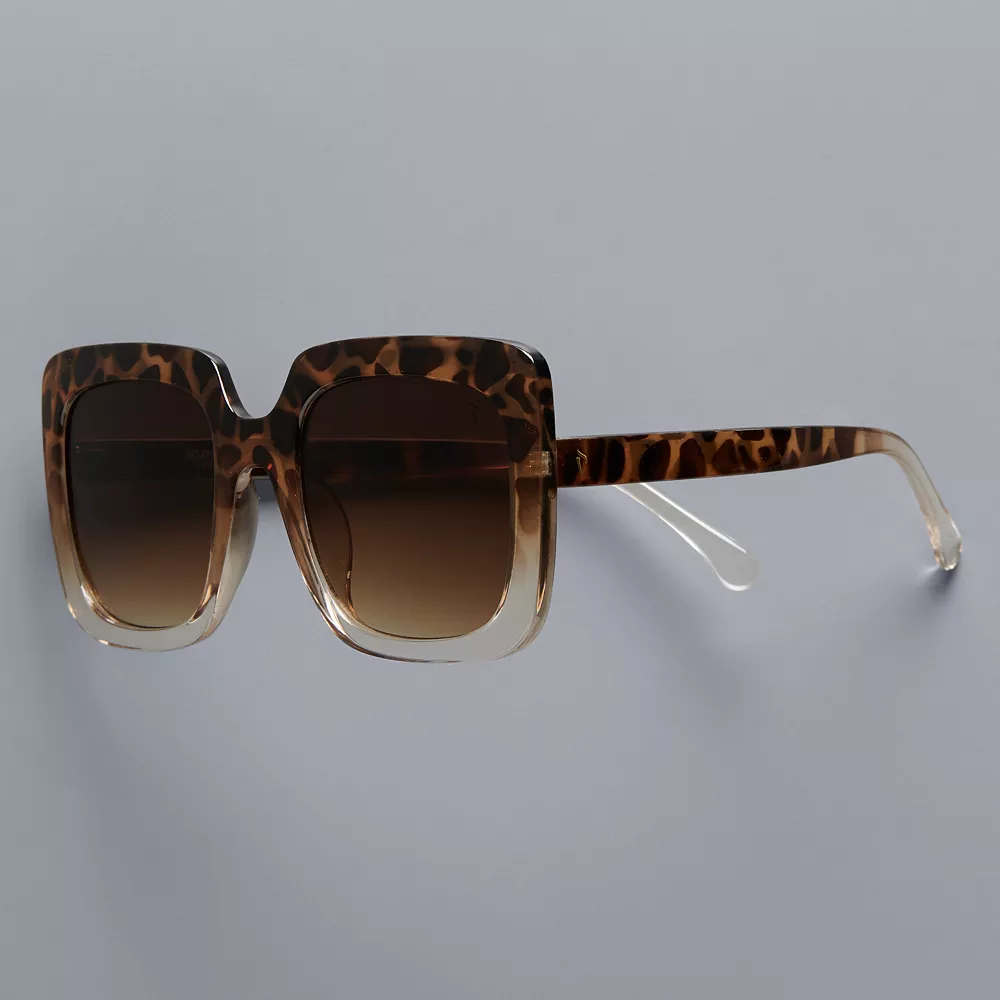 Women's Simply Vera Vera Wang 55mm Symone Square Plastic 3 Women's Simply Vera Vera Wang 55mm Symone Square Plastic